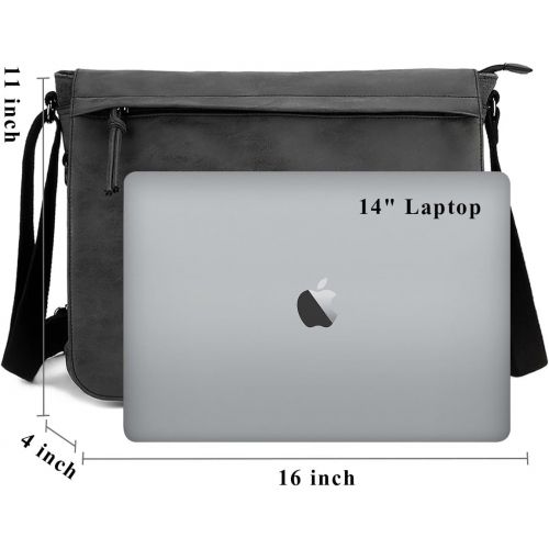  [아마존베스트]Tocode Mens Laptop Messenger Bags 15.6” Water Resistant Shoulder Bag