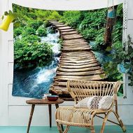 Marke: Today Gift Wasserfall Wald Dschungel Wandteppich Natur Landschaft Wandbehang Tapestry Tapisserie Wandtuch Tischdecke Strandtuch 200x150cm