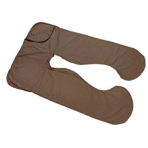  [아마존베스트]Todays Mom Cozy Comfort Pregnancy Pillow Replacement Cover, Espresso