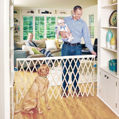  North States Expandable Swing Pet Gate, Wood, 24 - 60 x 32