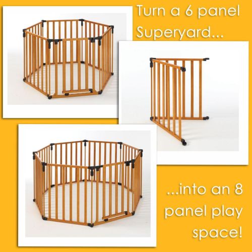  North States Norths States Baby 3-in-1 Wood Superyard 2-panel Extension