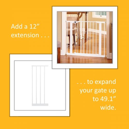  North States Essential Walk-Thru Baby Gate 12 inch extension