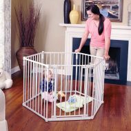 [아마존베스트]North States 3-in-1 Tan Metal Superyard, 12 Ft Baby Gate & Playard