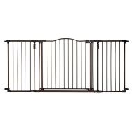 Toddleroo by North States 72” wide Deluxe Decor Baby Gate: Sturdy safety gate with one hand operation. Extra wide baby gate. Hardware Mount. Fits 38.3 - 72” Wide. (30