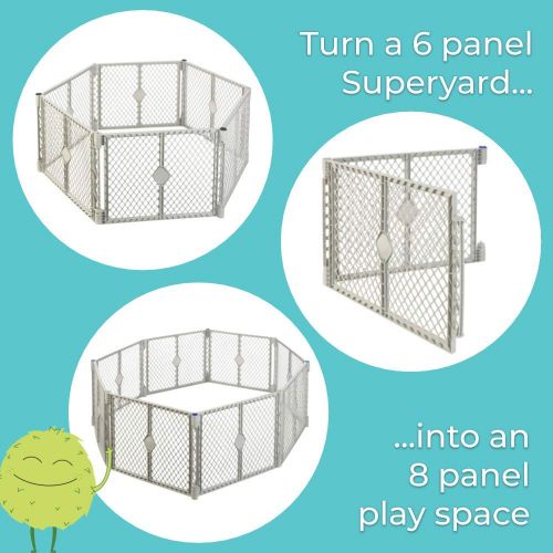  North States Classic Superyard BabyPet & Portable Play Yard - 8 Panel
