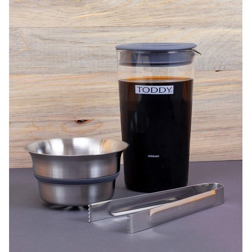  Toddy Artisan Small Batch Cold Brewer, Stainless Steel, 5.75 L x 5 W x 9.75 T