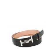 TodS Double T black leather belt