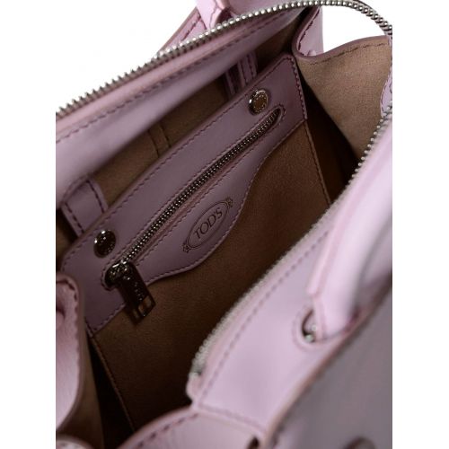 토즈 TodS Sella Mini pink leather handbag
