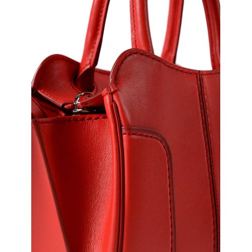 토즈 TodS Sella Mini red leather handbag
