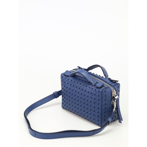 토즈 TodS Don Gommini blue mini bowling bag