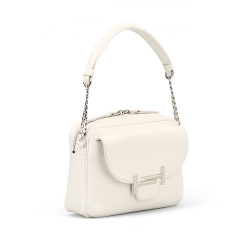 토즈 TodS Double T white mini camera bag