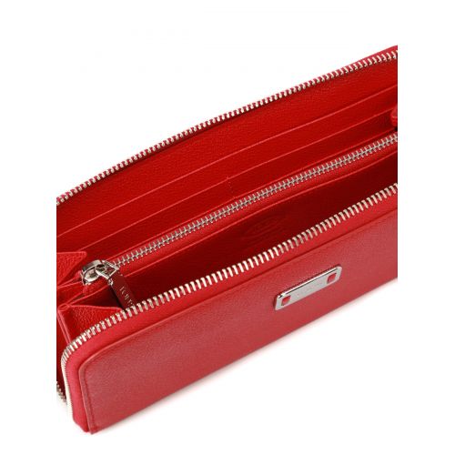 토즈 TodS Red leather continental wallet