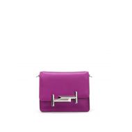 TodS Double T mini leather clutch