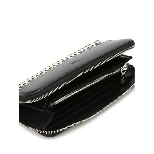 토즈 TodS Braided detailed leather wallet