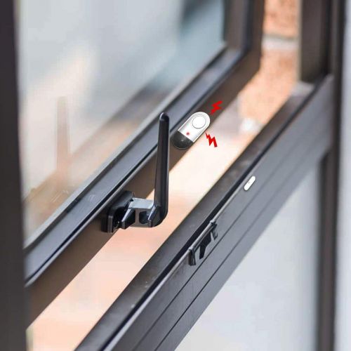  Door Window Alarm, Toeeson 120DB Wireless Magnetically Triggered Home Security Sensor Burglar Alarm, Loud Pool Door Alarm for Kids