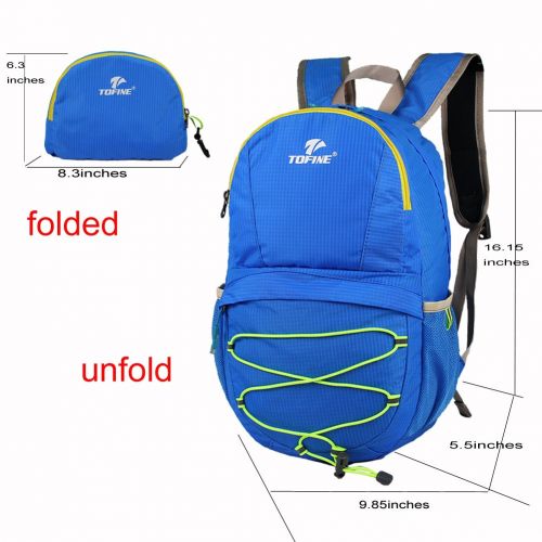  Tofine Kids Backpack Shopping Portable Leisure Travel Bag Folding Waterproof Daypack Convenient Outdoor Sports 12L