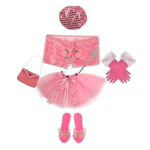  Toiijoy Girls Princess Dress up Set 15Pcs Fairy Princess Role Play Costume Set Carry Bag Toddler Kids Ages 3-6yrs