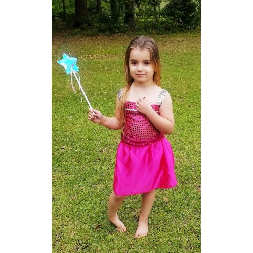  Girls Dress up Costume Set Toiijoy Princess,Fairy,Mermaid,Bride,Pop Star Costume for Little Girls Toddler Ages 3-6yrs
