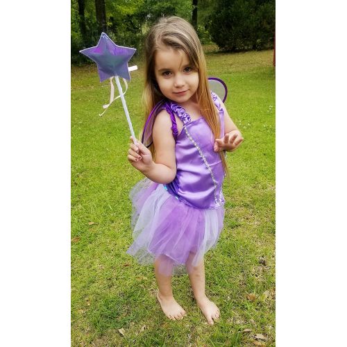  Girls Dress up Costume Set Toiijoy Princess,Fairy,Mermaid,Bride,Pop Star Costume for Little Girls Toddler Ages 3-6yrs