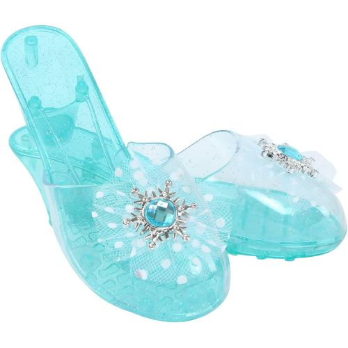  Toiijoy Girls Princess Dress up Shoes Role Play Collection Set with Princess Tiara and Bracelets for Little Girls