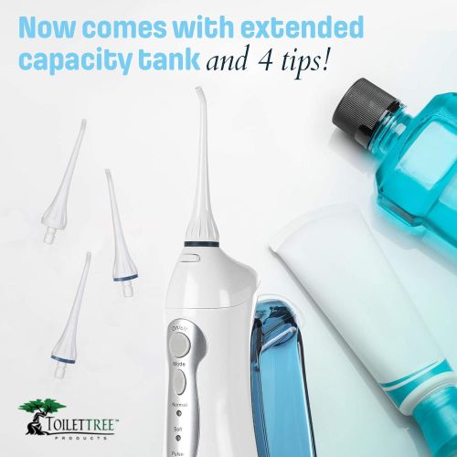  [아마존 핫딜]  [아마존핫딜]ToiletTree Products Poseidon Oral Irrigator Cordless & Portable Water Flosser with Standard...