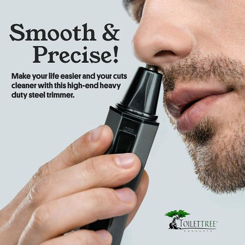  [아마존 핫딜] ToiletTree Products Water Resistant Heavy Duty Steel Nose Trimmer with LED Light and Travel Case