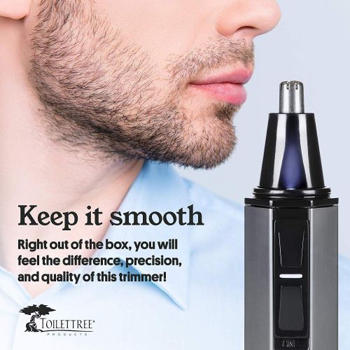  [아마존 핫딜] ToiletTree Products Water Resistant Heavy Duty Steel Nose Trimmer with LED Light and Travel Case