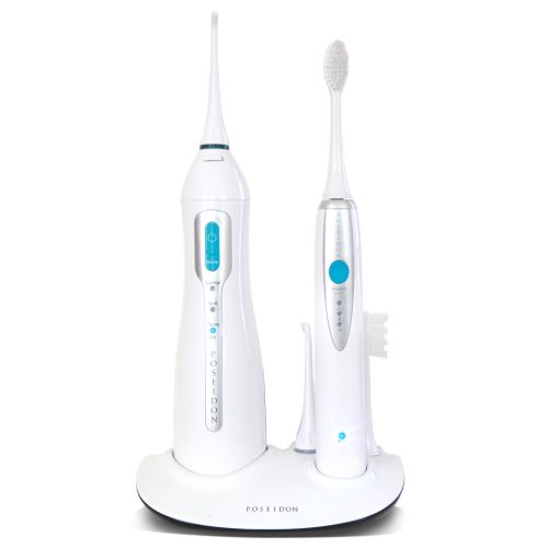  ToiletTree Products Poseidon Oral Irrigator and Sonic Toothbrush Inductive Charging Combo...