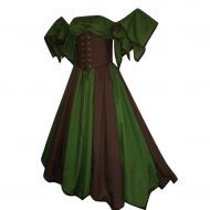 Toimothcn Womens Royal Retro Medieval Renaissance Dresses Lady Renaissance Masquerade Dress