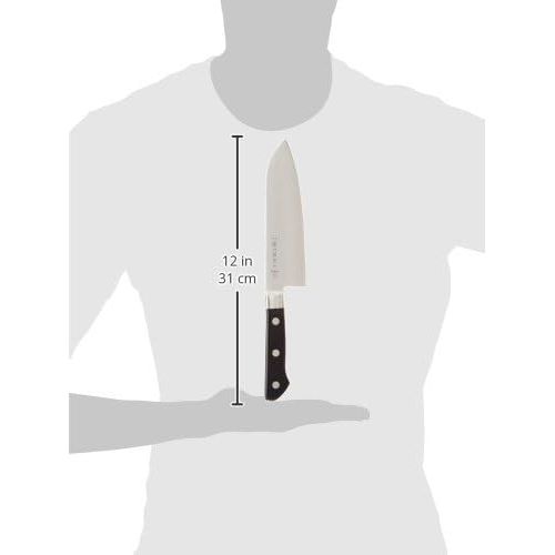  TOJIRO JAPAN Professional Santoku Chef Knife VG10 + 13 Chrome Stainless Steel - 6.7 Inc 170mm - Samurai Hand Made