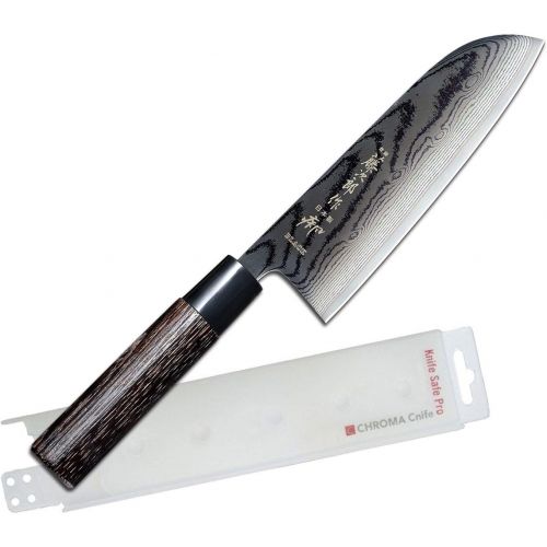  Tojiro Santoku Messer Sippu Black Damast + Chroma Safe Pro