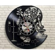TokTikVinyl Chemistry Experiment Vinyl record Wall Clock