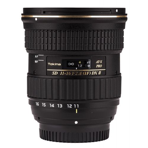  Tokina ATXAF116DXIIN 11-16mm f2.8 Pro DX-II Lens for Nikon F, Black