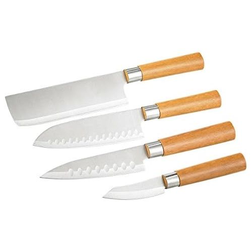  TokioKitchenWare Kuechenmesser Set: 4-teiliges Kuechen-Messerset Edelstahl (PEARL Edition) (Knives)