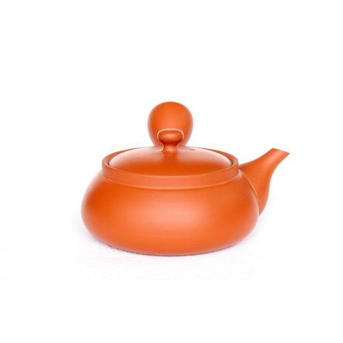  Tokoname ware Tokoname tea pot kyusu Kiwami shudei red biku small flat 120ml