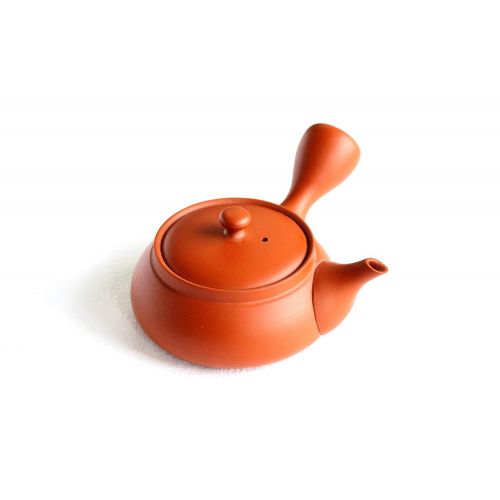  Tokoname ware Tokoname tea pot kyusu Kiwami shudei red biku small flat 120ml