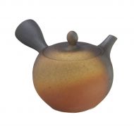 Tokyo Matcha Selection TOKYO MATCHA SELECTION - Tokoname Pottery ISHIN Japanese Kyusu Tea Pot 420cc With stainless fine mesh (L) [Standard ship by SAL with Tracking number & Insurance]