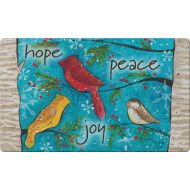 Toland Home Garden Peace Birds 18 x 30 Inch Decorative Floor Mat Christmas Hope Peace Joy Bird Doormat - 800023