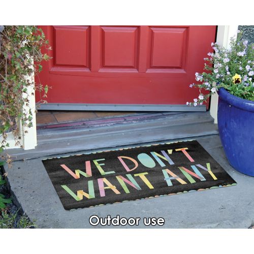  Toland Home Garden 800453 We Dont Want Any Doormat, 18 x 30 Multicolor