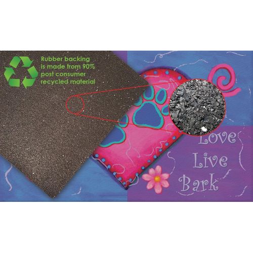  Toland Home Garden 830085 Love Live Bark 18” x 30” Recycled Mat, USA Produced