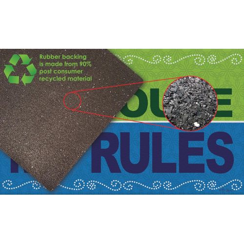  Toland Home Garden 800449 House Rules Doormat, 18 x 30 Multicolor