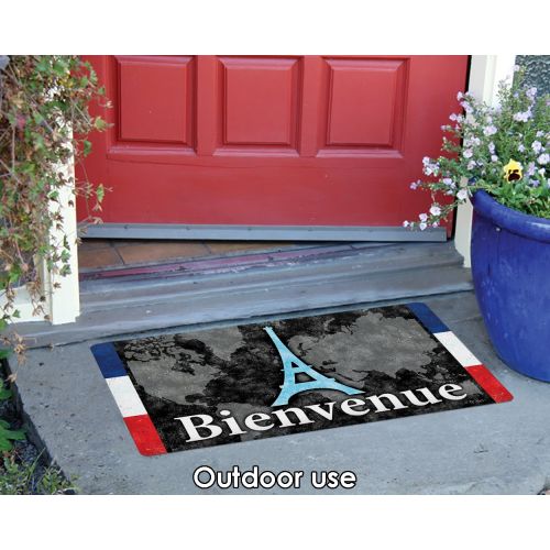  Toland Home Garden 800430 French Welcome Doormat, 18 x 30 Multicolor
