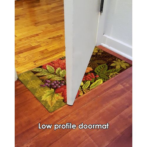  Toland Home Garden Changing Colors 18 x 30 Inch Decorative Floor Mat Seasonal Leaf Fall Autumn Leaves Doormat