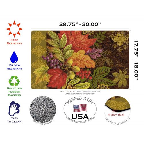  Toland Home Garden Changing Colors 18 x 30 Inch Decorative Floor Mat Seasonal Leaf Fall Autumn Leaves Doormat