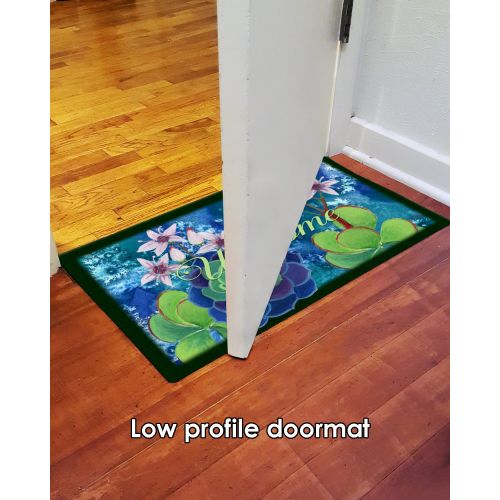  Toland Home Garden 800409 Jade Welcome Doormat, 18 x 30 Multicolor