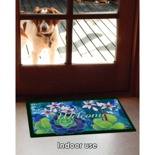  Toland Home Garden 800409 Jade Welcome Doormat, 18 x 30 Multicolor