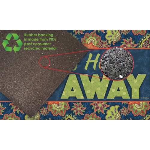  Toland Home Garden 800439 Go Away Doormat, 18 x 30 Multicolor