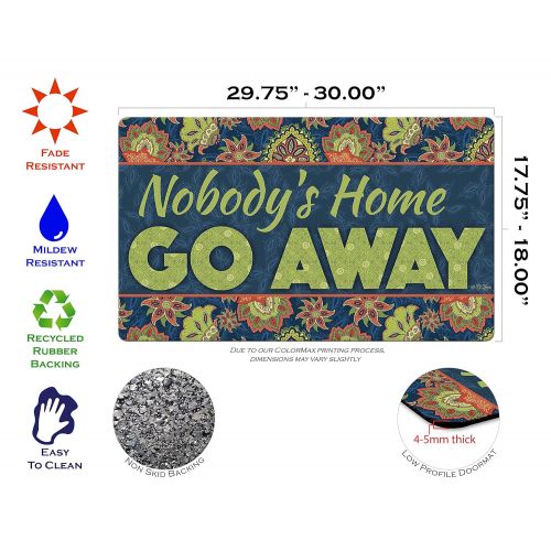  Toland Home Garden 800439 Go Away Doormat, 18 x 30 Multicolor