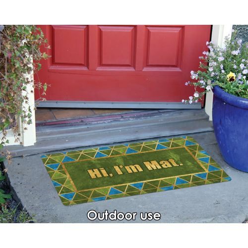  Toland Home Garden 800441 Mat Says Hi Doormat, 18 x 30 Multicolor