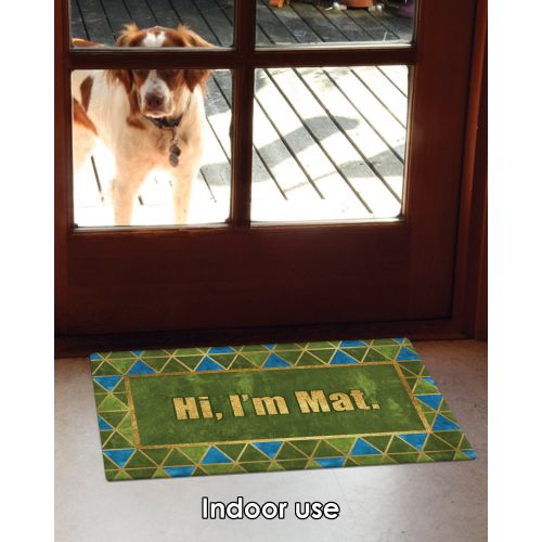  Toland Home Garden 800441 Mat Says Hi Doormat, 18 x 30 Multicolor